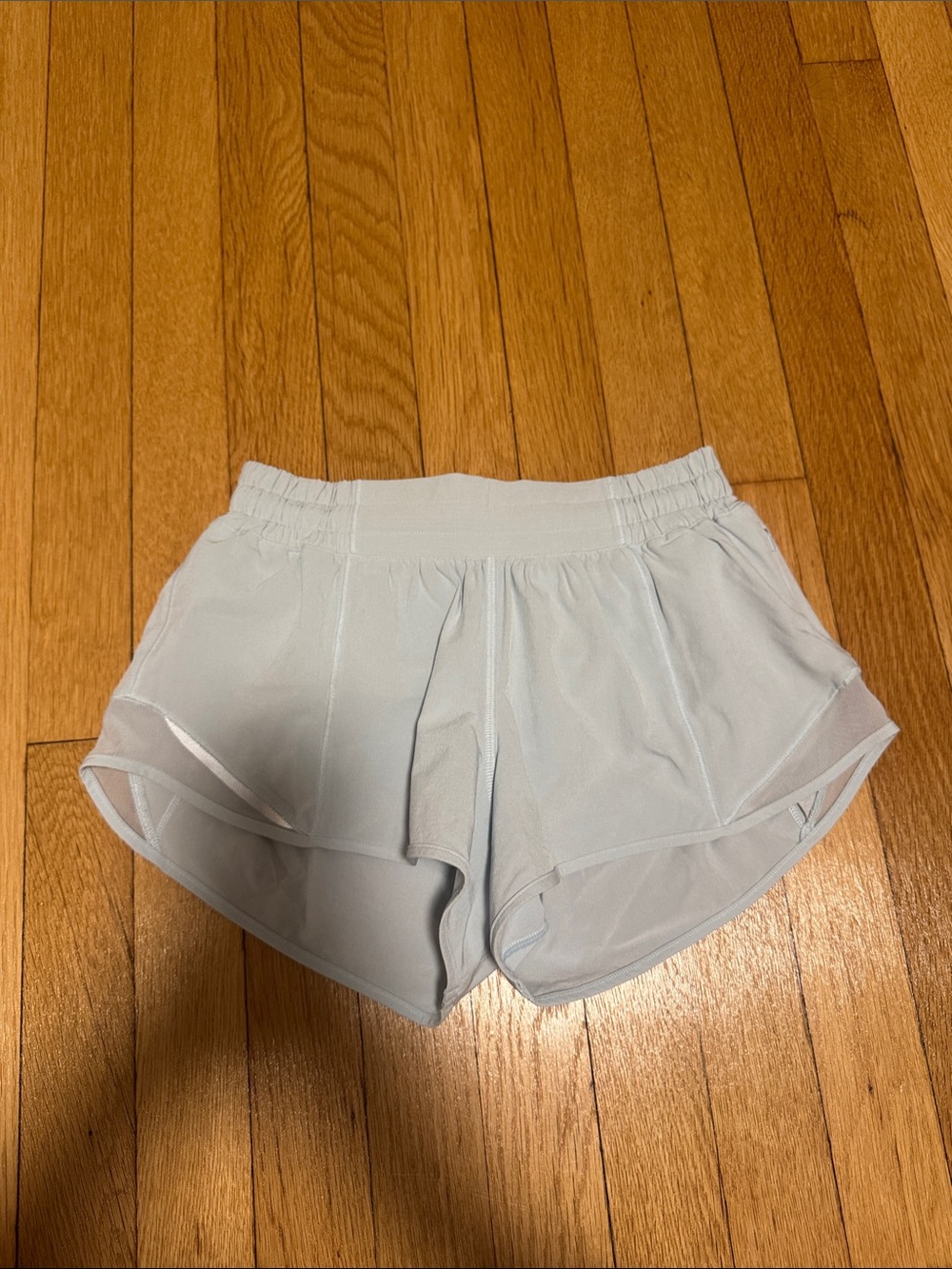 Lululemon Light Blue Hotty Hot Low Rise 2.5 Inch Inseam Shorts